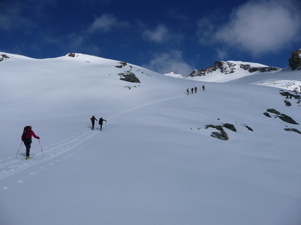in vista della cima del Gelé