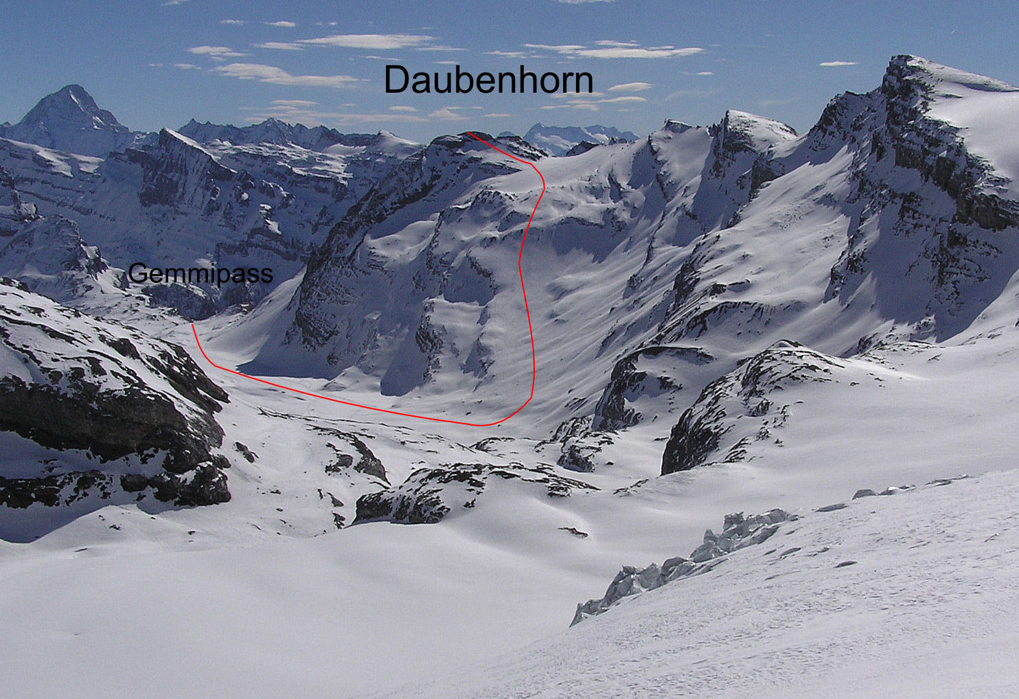 Daubenhorn depuis Gemmipass