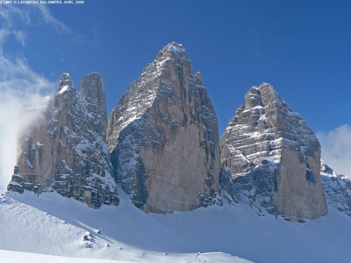 Tre Cime di Lavaredo, vues de la montée au Paternjoch