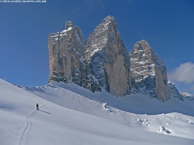 Tre Cime di Lavaredo, vues de la montée au Paternjoch Tre Cime di Lavaredo, vues de la montée au Paternjoch