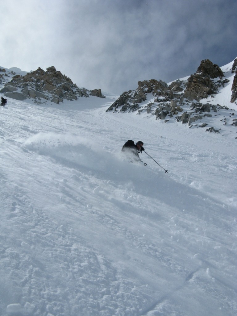 Couloir Barbey: Ca vole à mi-pente !