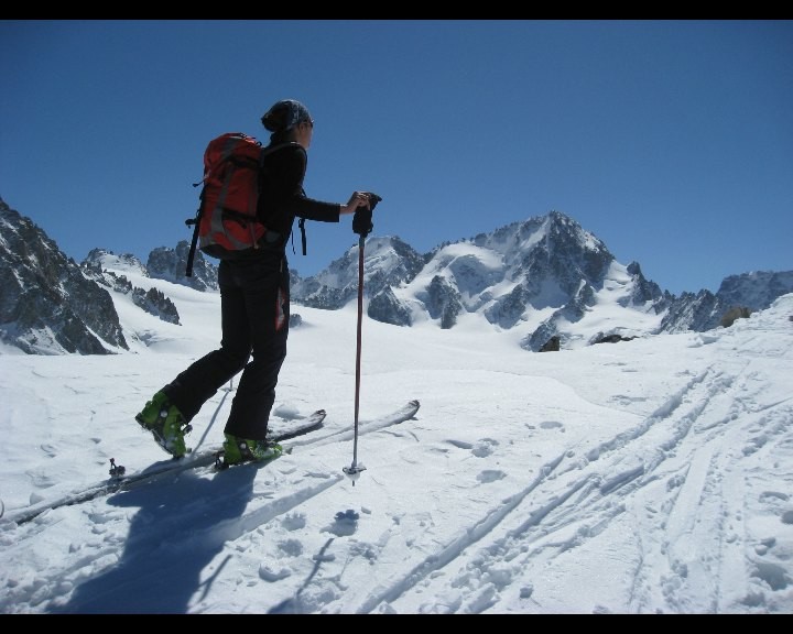 Arrivée au sommet de la Pointe des Grands