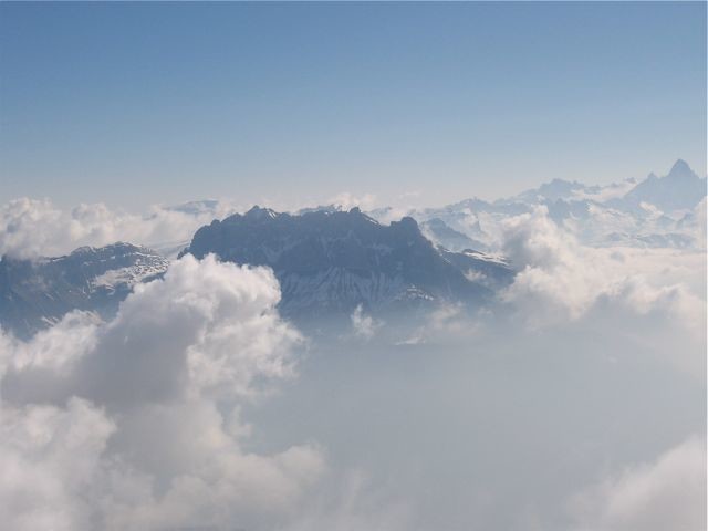 Aig. de Warens depuis le sommet