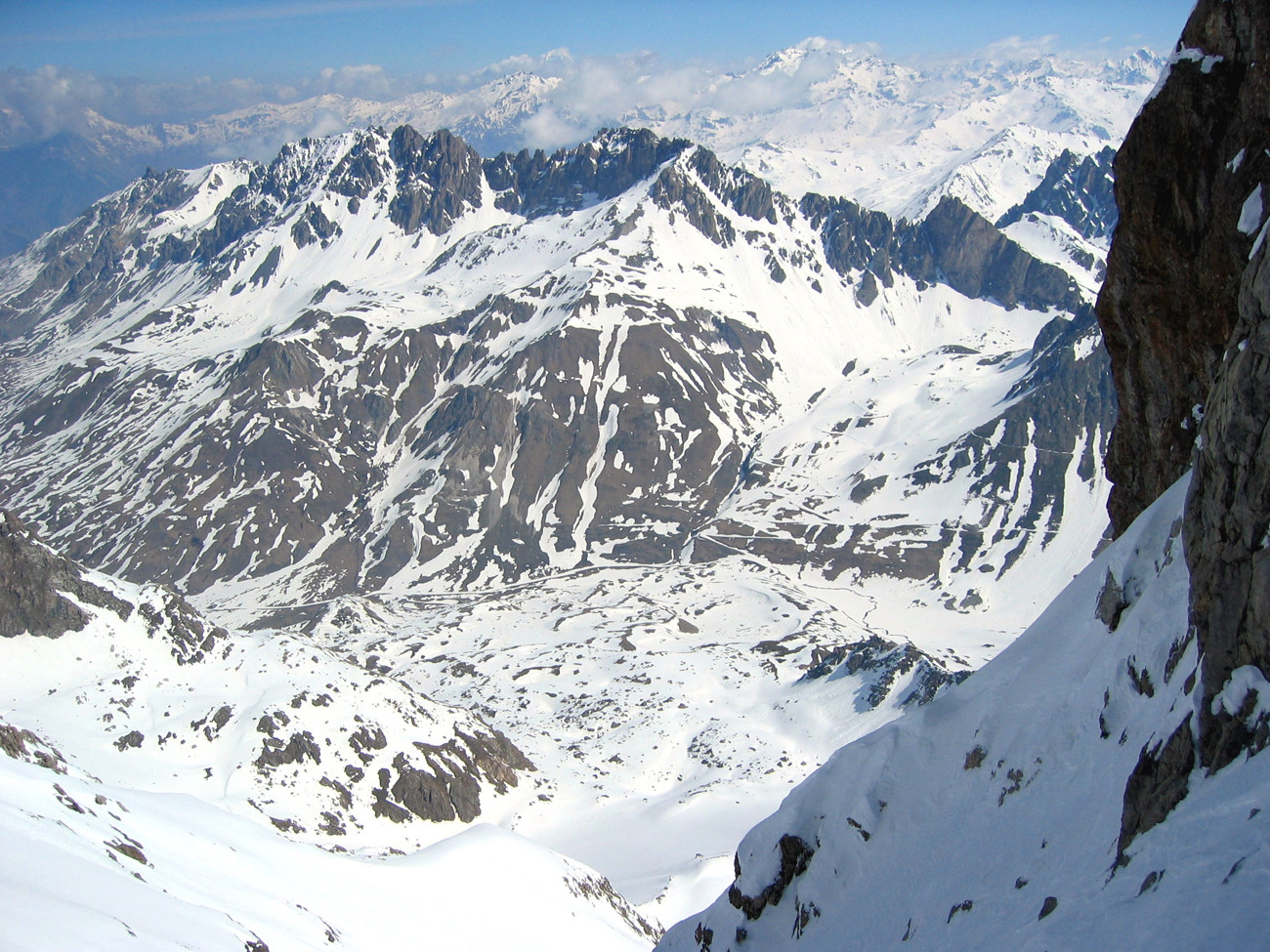 Clapière - Galibier - Vue coté Valloire
