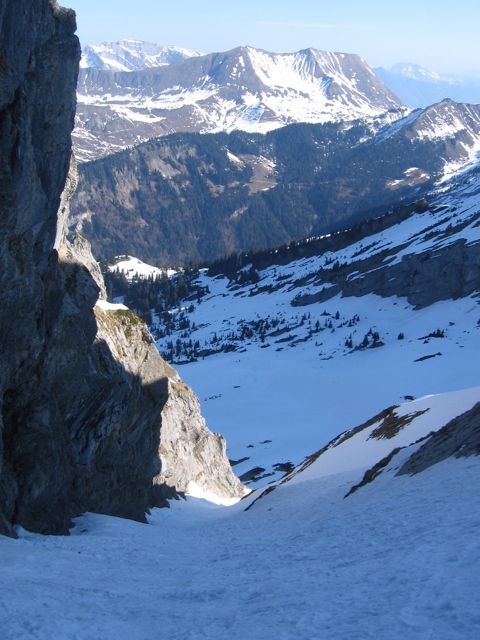 Couloir N des rochers de la Sallaz