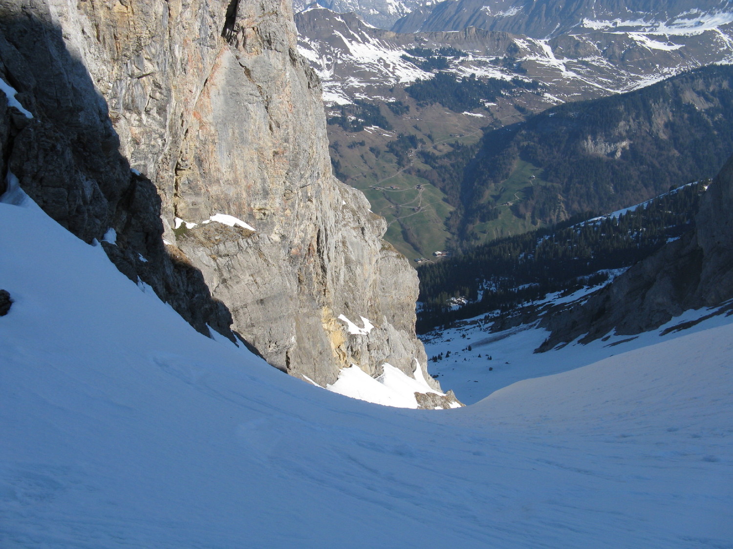 couloir nord paré de joux