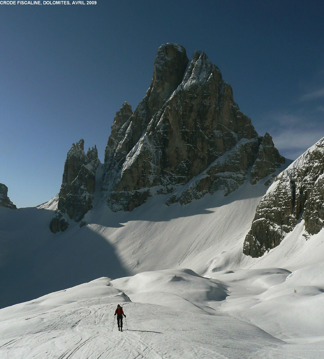Zwölferkofel (Dolomites de Sesto), en montant vers les Crode Fiscaline