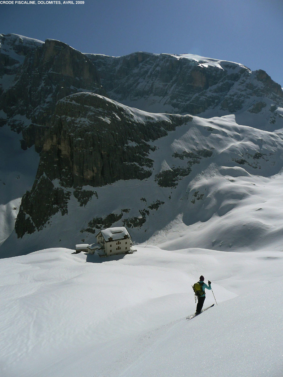 Descente des Crode Fiscaline (Dolomites de Sesto) vers le Fischleintal