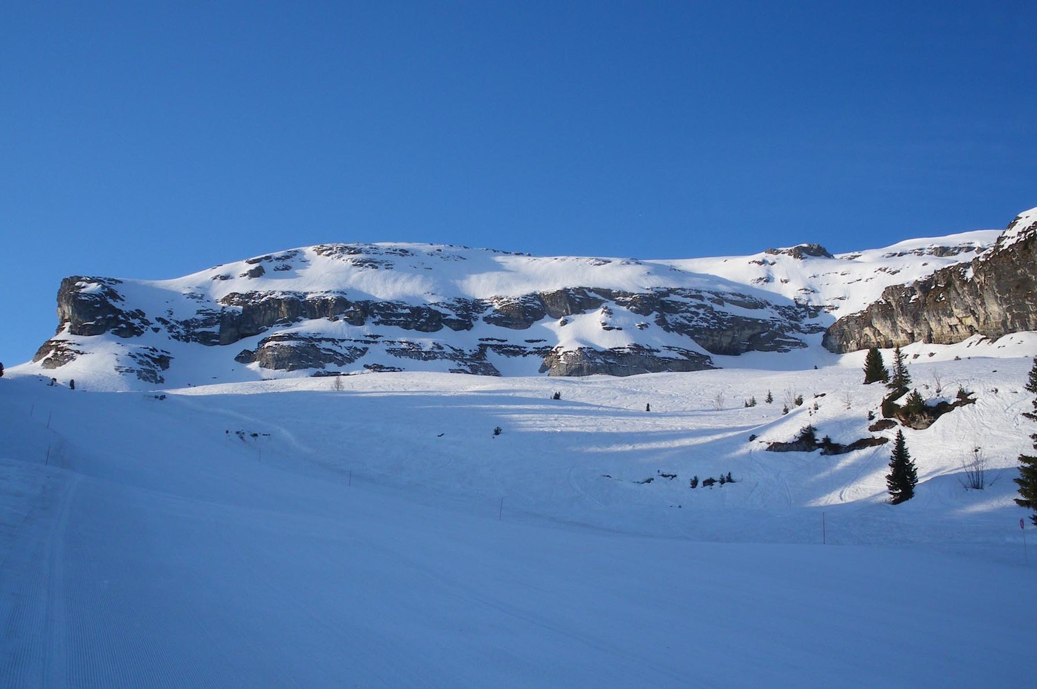 Aup de Véran, face nord.