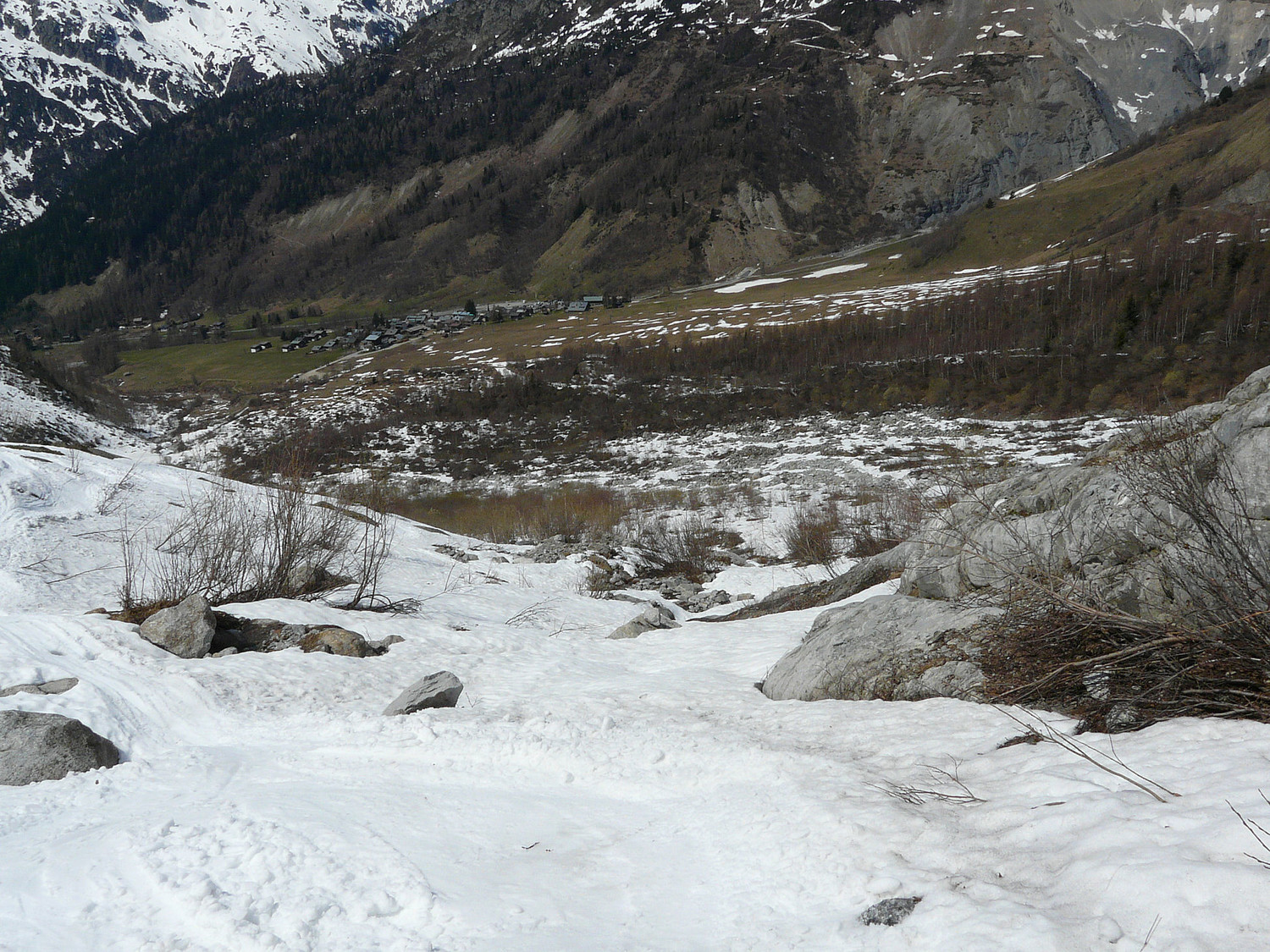 L'arrivée, encore possible, à ski jusqu'au Tour