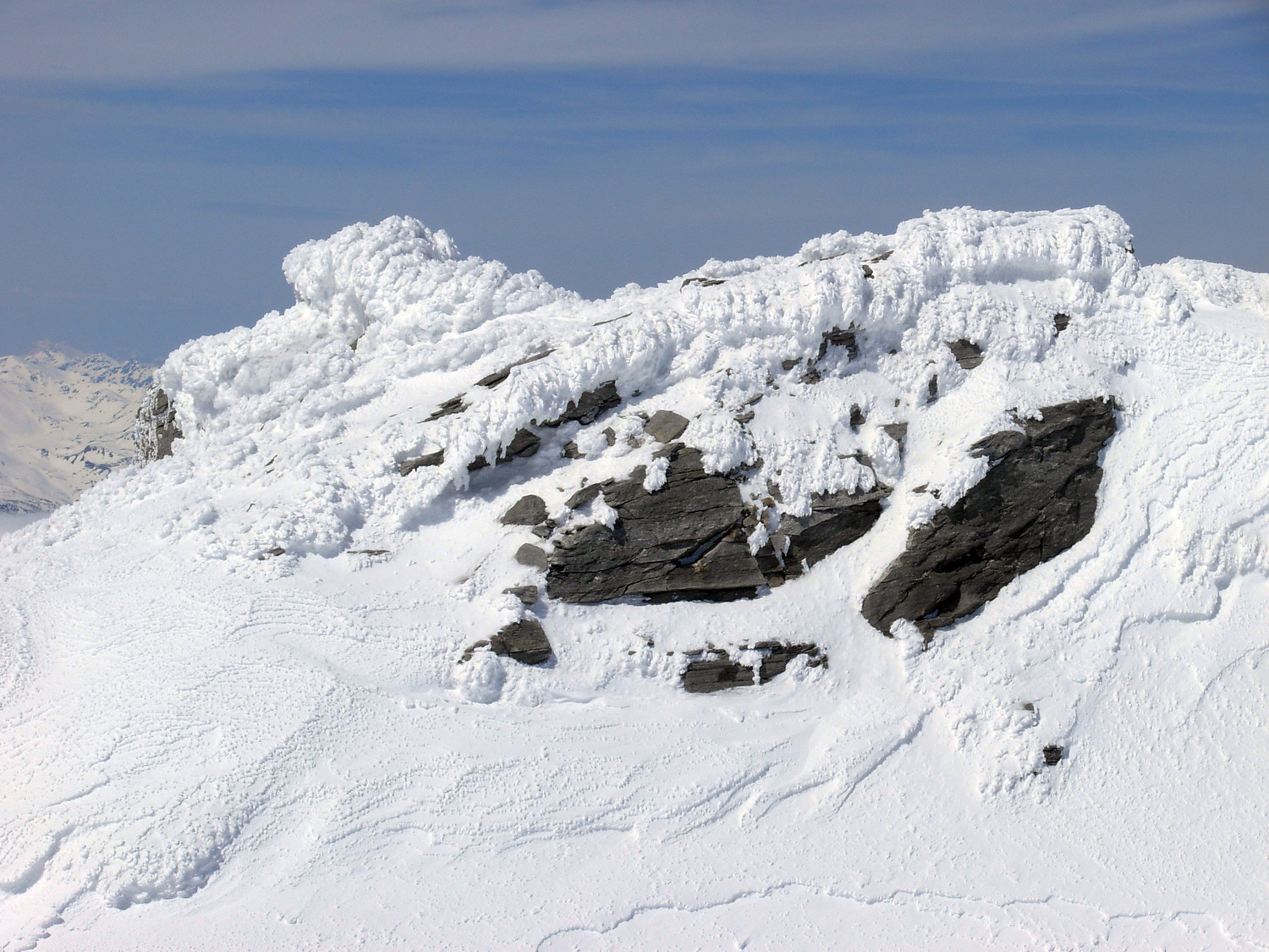 Ghiaccio "andino" sull'anticima del Breithorn