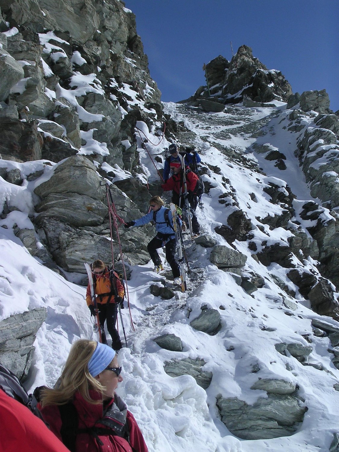 In discesa verso la val roseg