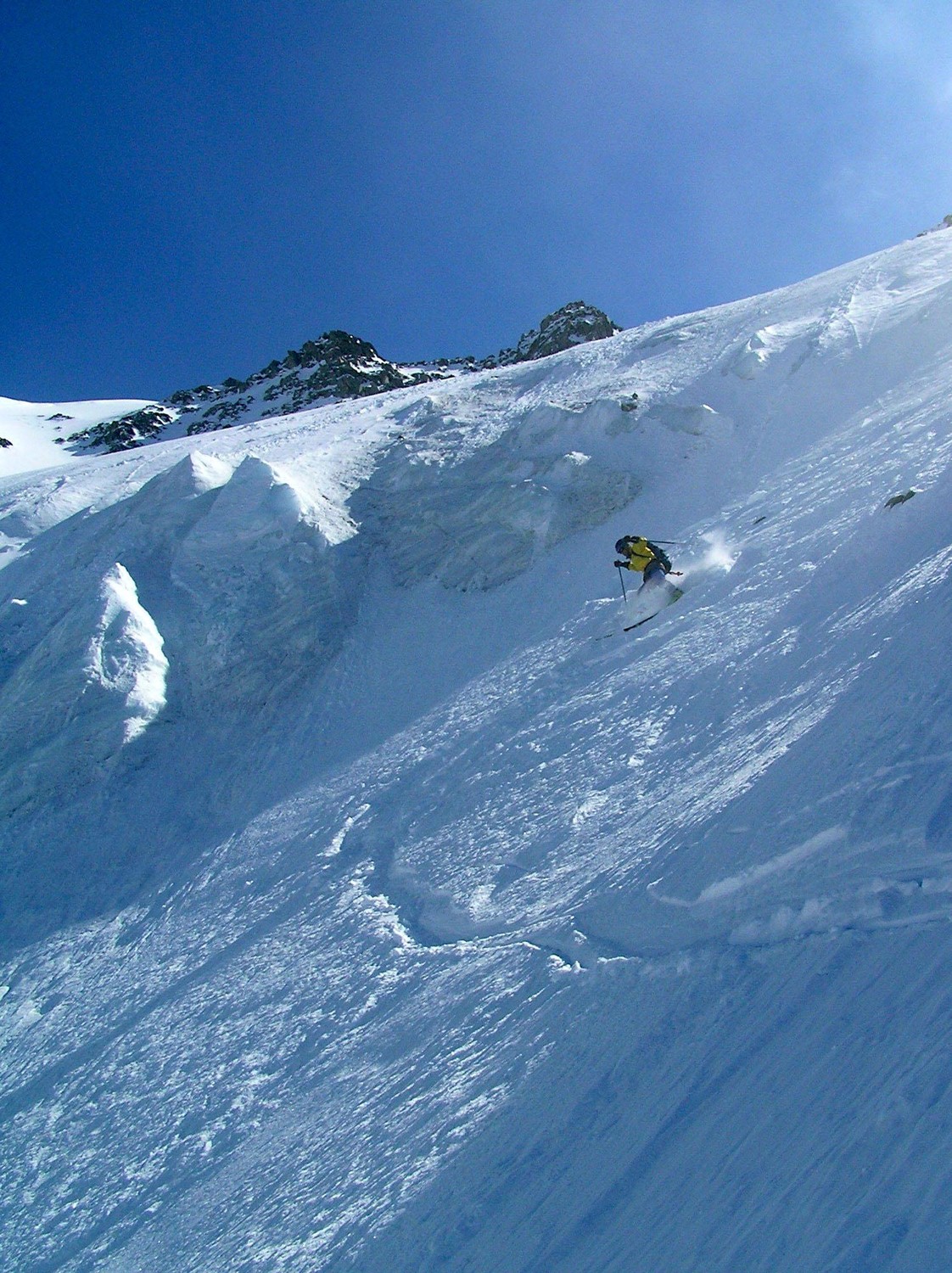 Petit Combin par le glacier Pendant - excellente poudreuse