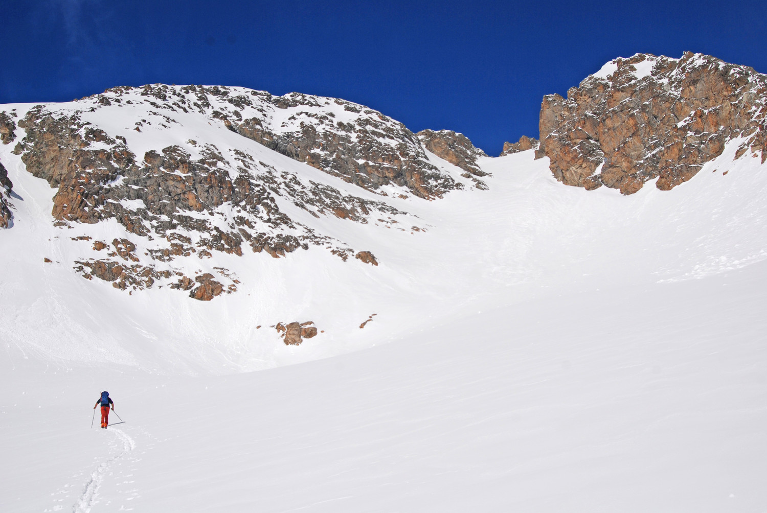Il canale Est al Piz Saluver 3161 m