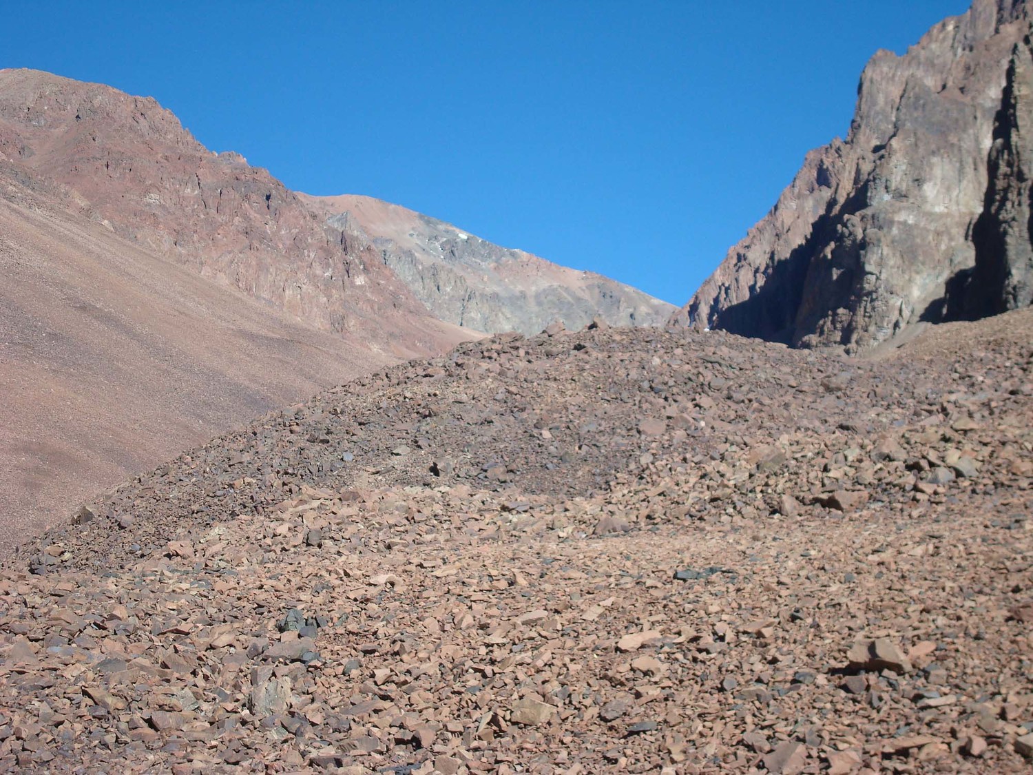 Vista al fondo de la Quebrada