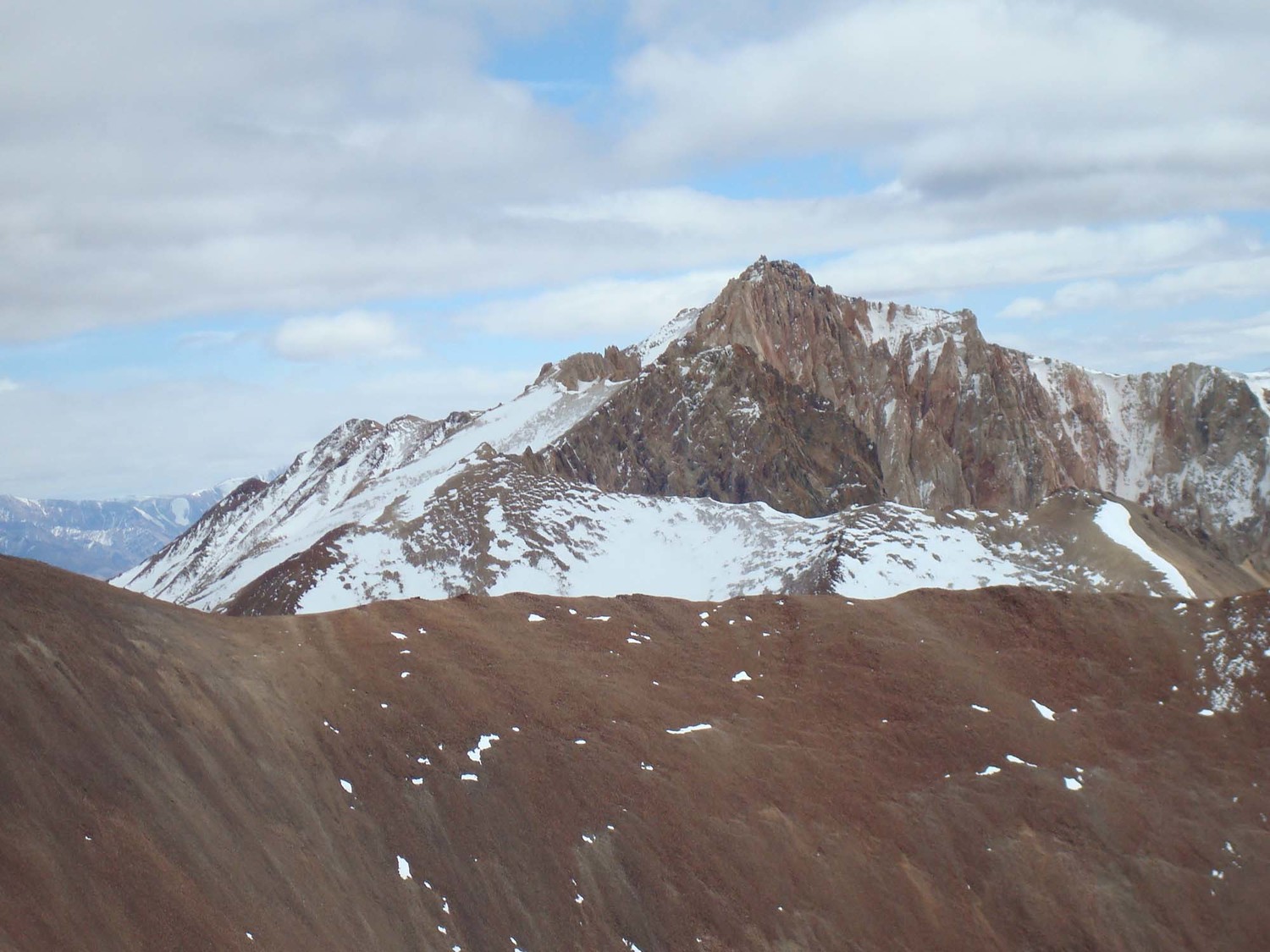 Vista del cerro Blanco hacia el NNO
