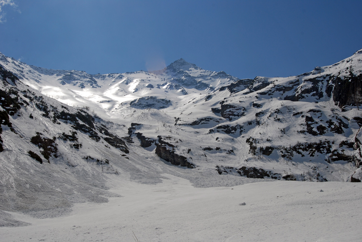 Il ripido tratto fra Grund Kartigel 1650 m e Brunni 2100 ca.