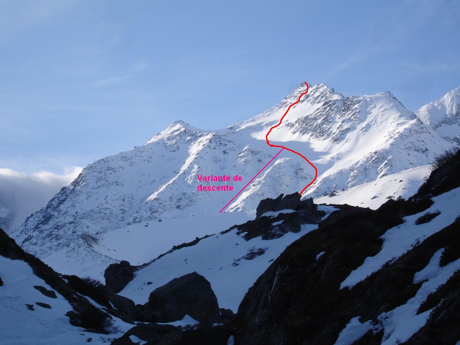 Mont de la Gouille, face Nord