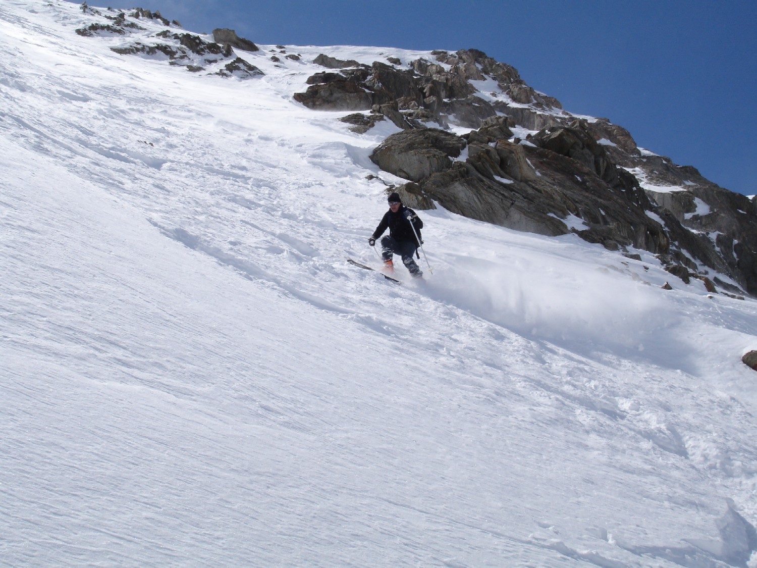 Laurent dans le couloir sommital