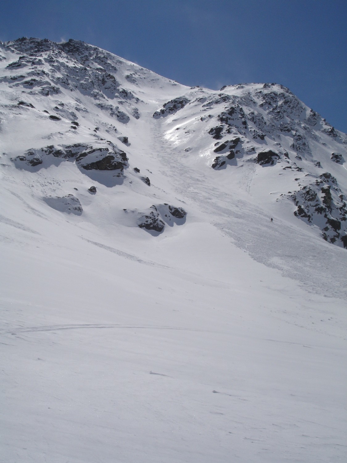 Le couloir du bas de la face Nord