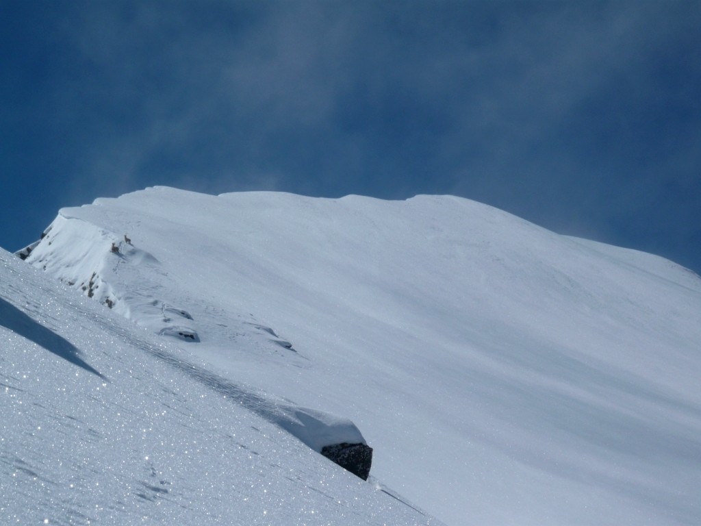 Neige de rêve dans les pentes supérieures