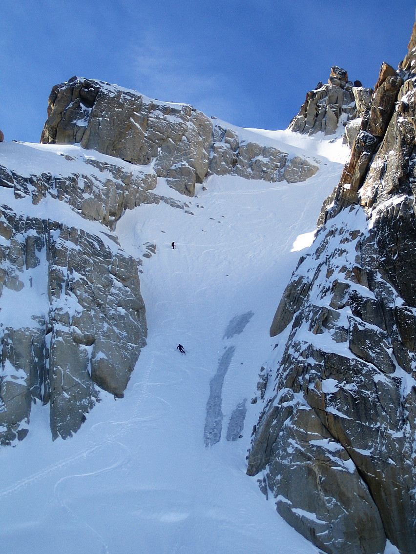 Couloir Copt : descente des 2 suisses
