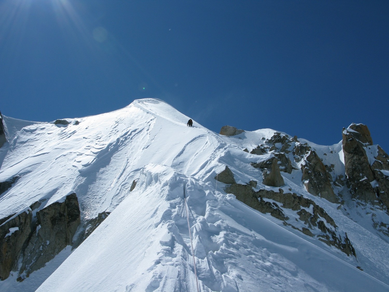 Arête à la sortie du mixte