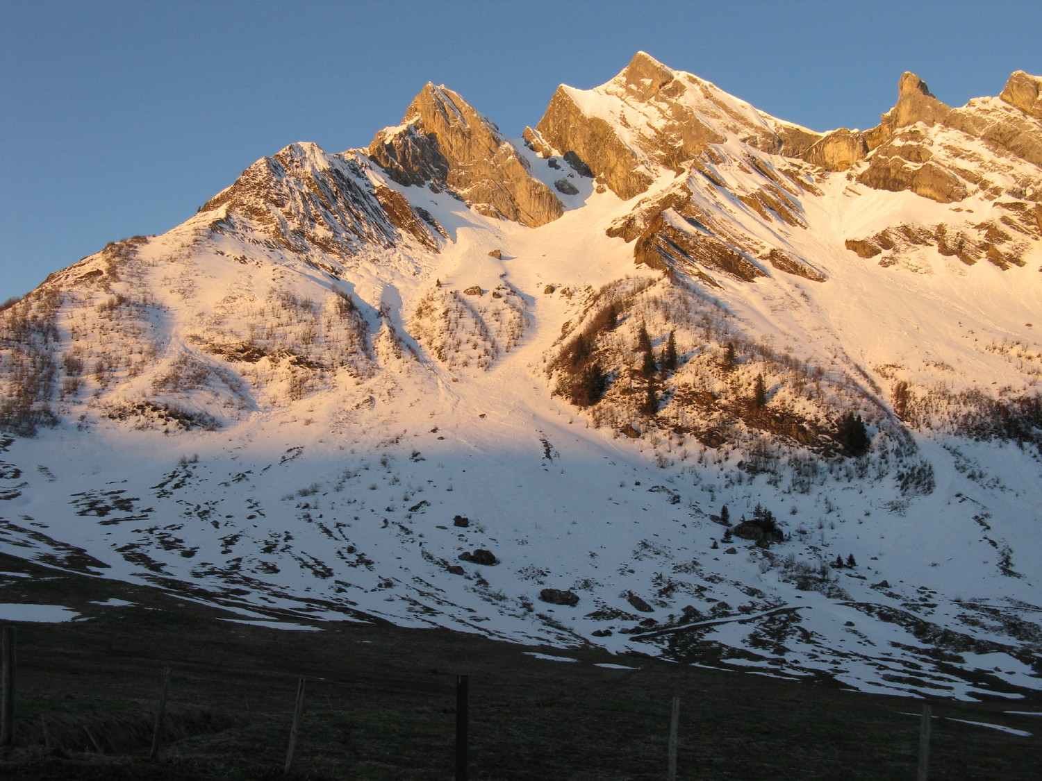 Combe à Marion au petit matin.