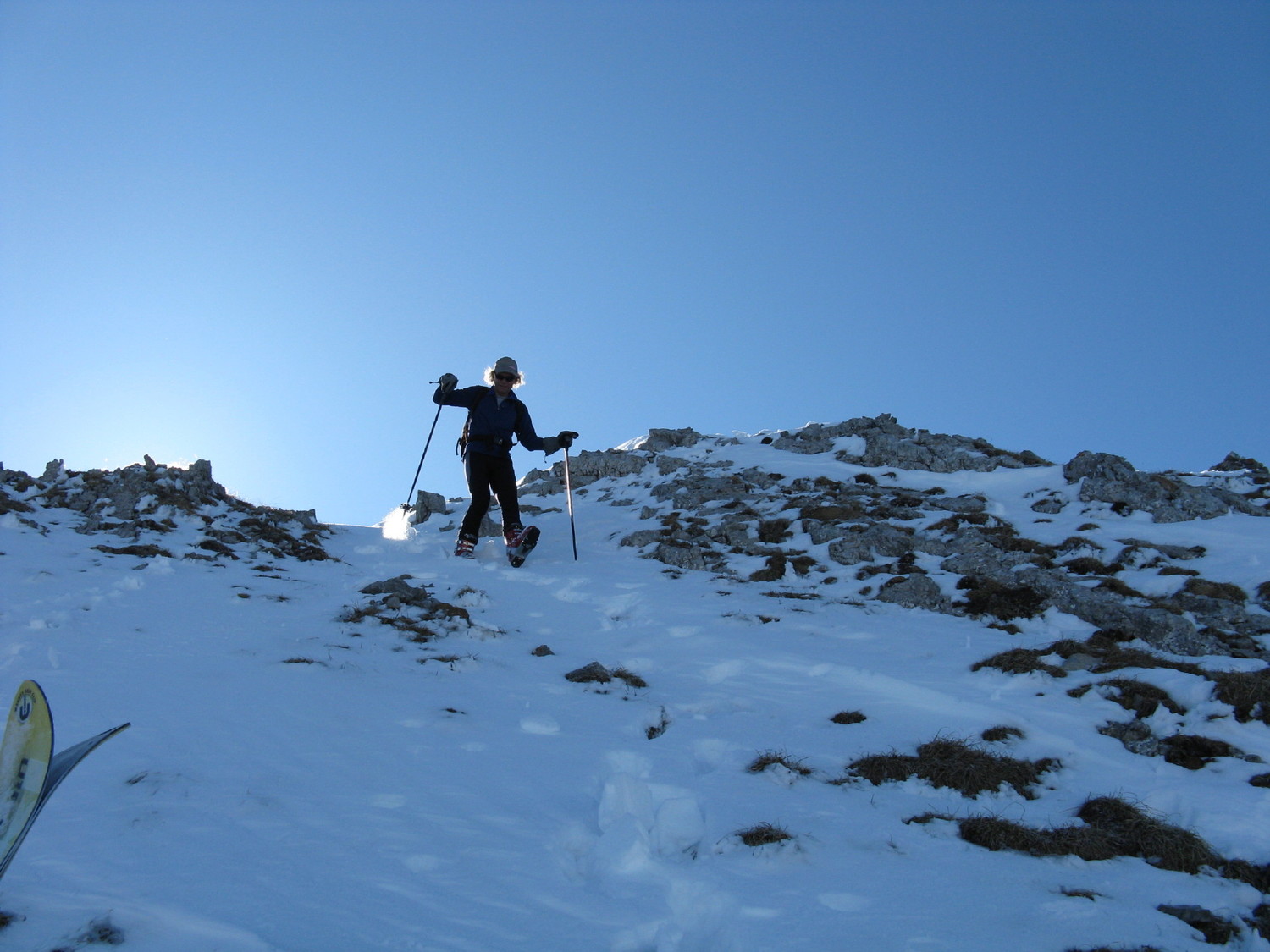 En redescendant de la pointe de la Blonnière