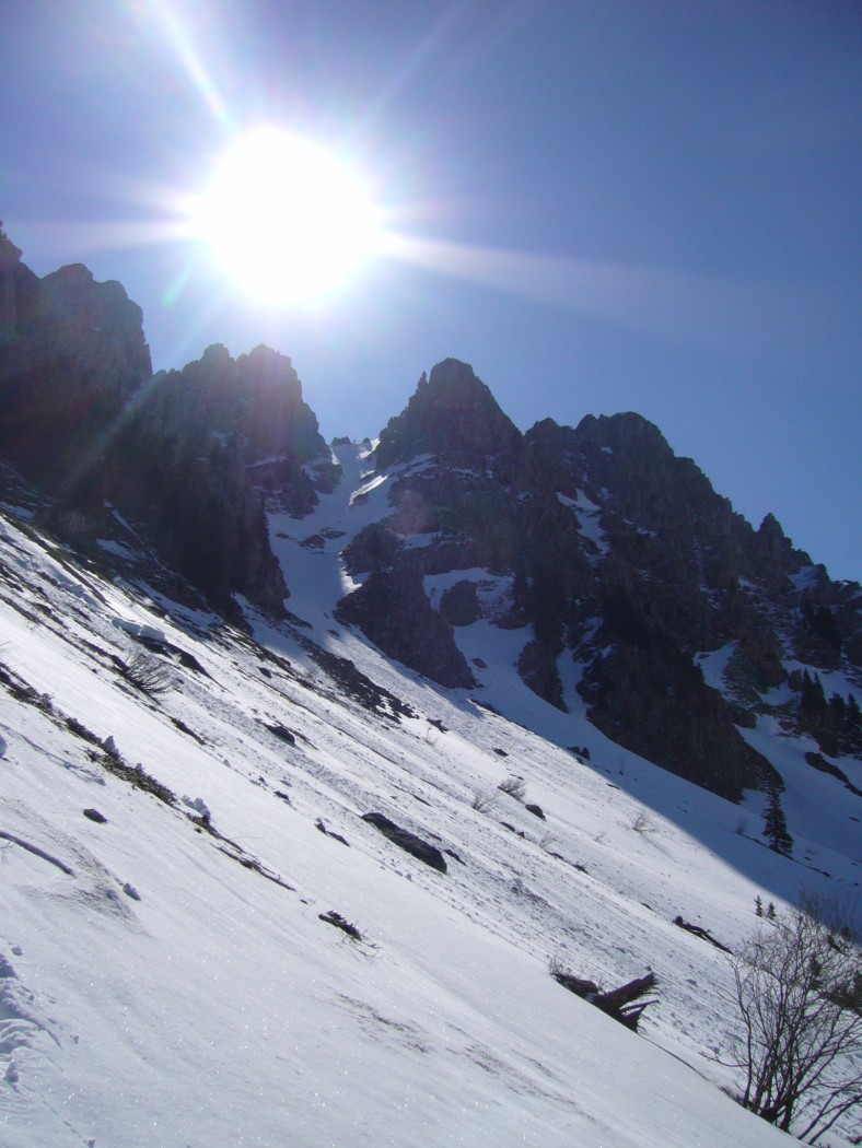 Traversée et couloir au fond