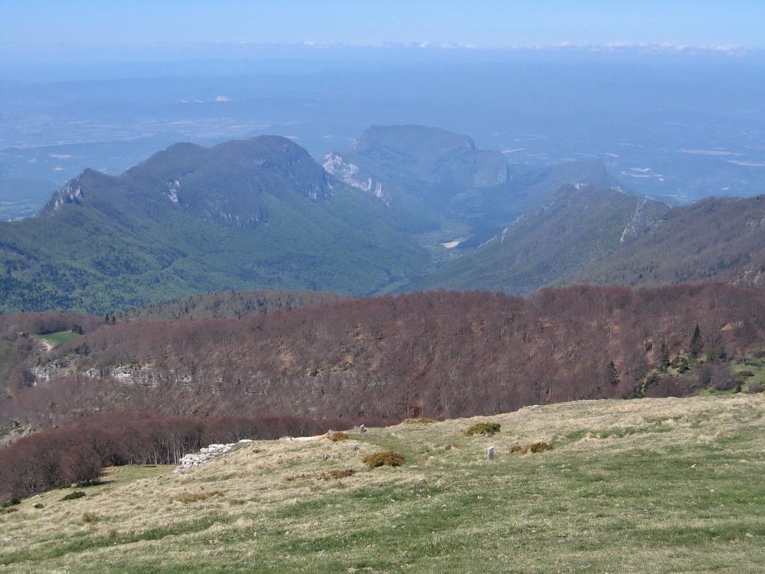 le synclinal de saoû, vu de roche courbe