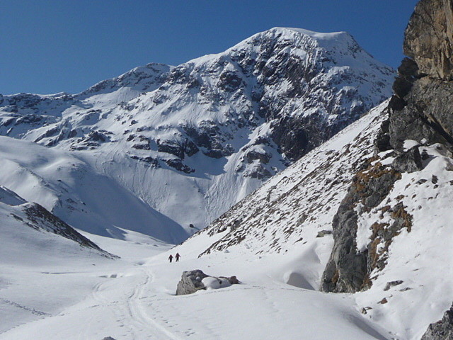 Long replat avant le refuge du saut , mais beaucoup d'animaux chamois et bouquetins