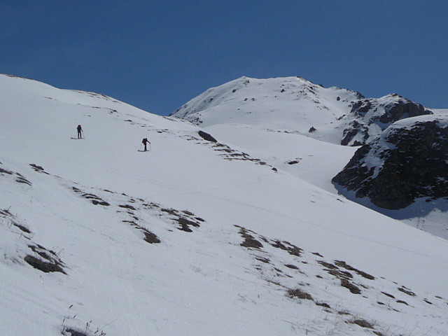 remontée au petit mont-blanc
