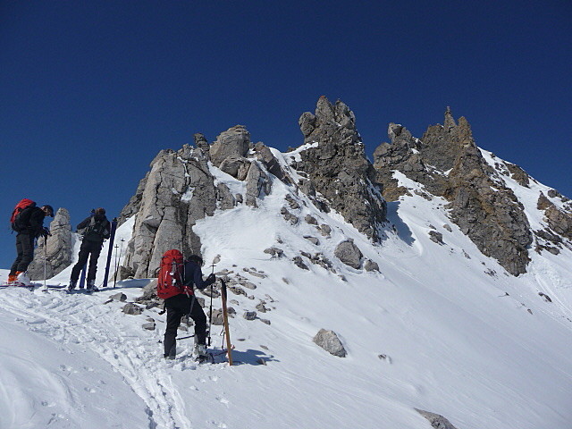 Arrivée au petit collet de cette pointe... neige poudreuse