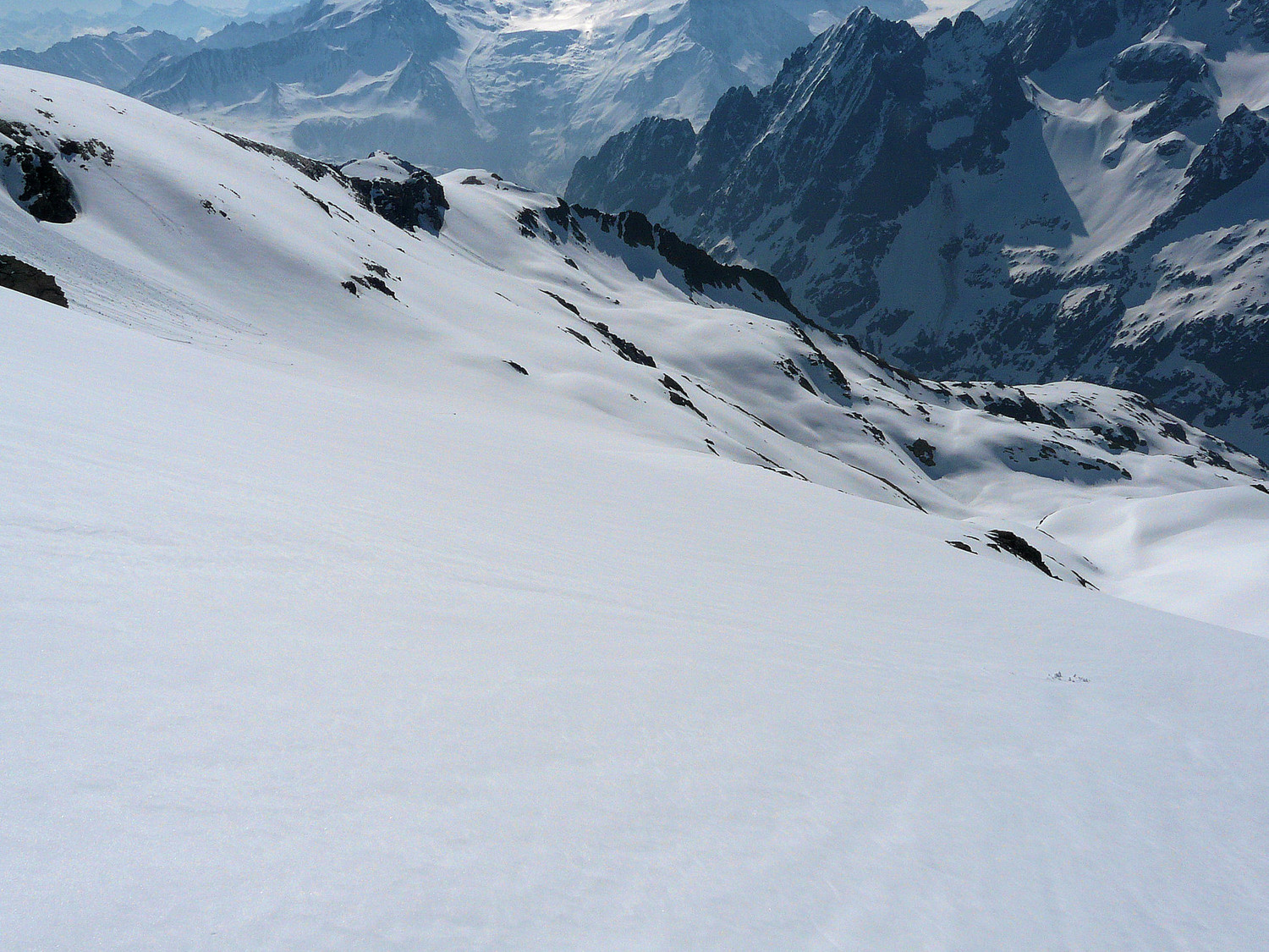 Descente du Buet en direction des Tours.