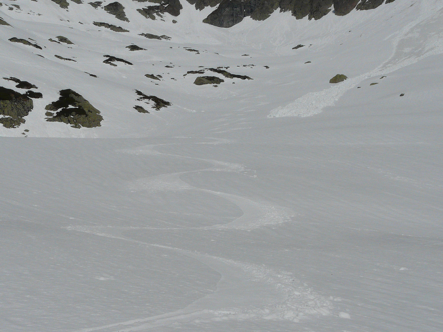 Couloir du Rêt, juste décaillée.