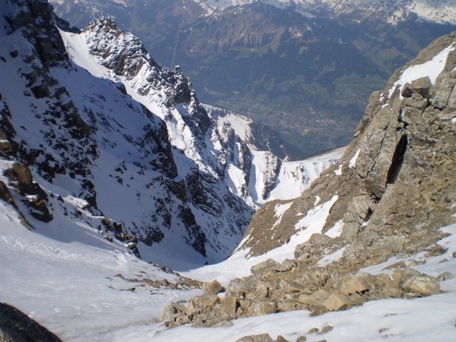 Départ depuis le col...