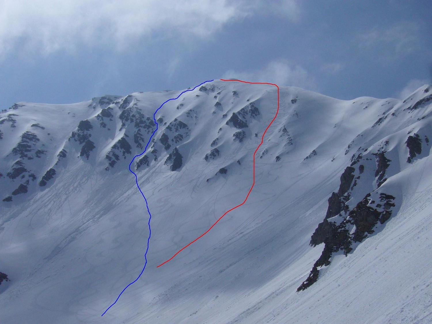 Itinéraire descente