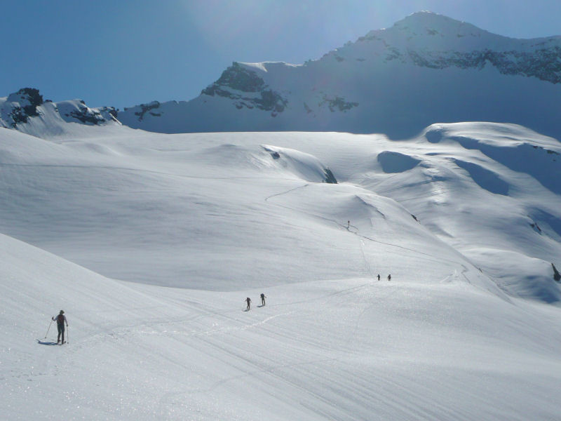 Montée à l'Ouille d'Arbéron, vers 3000 m.