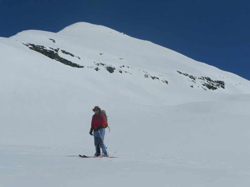 Patricia sous la faece SW de l'Ouille d'Arbéron