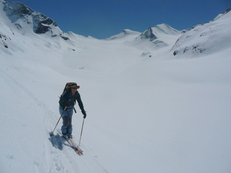 petite remontée sous le glacier du Baounet.