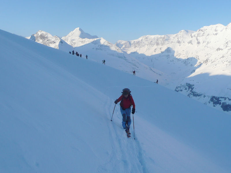 Au début de la longue traversée horizontale