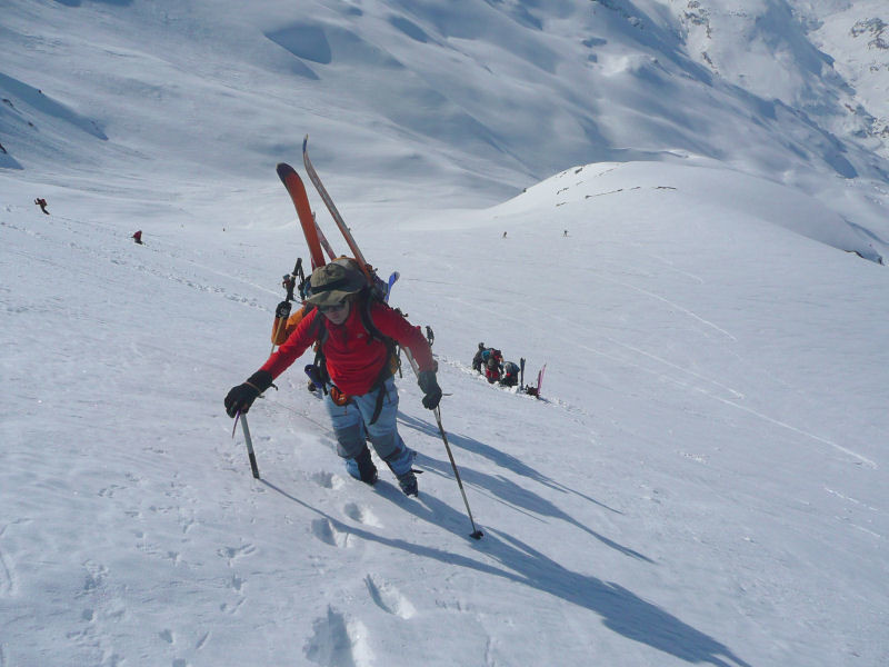 Passage à pied vers 3400 m