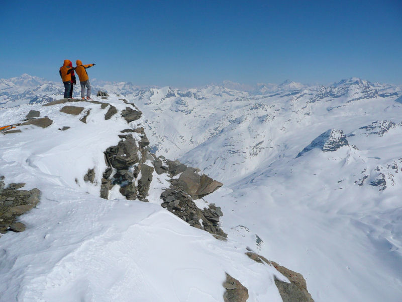 Sommet de l'Albaron, vers le Mont Blanc
