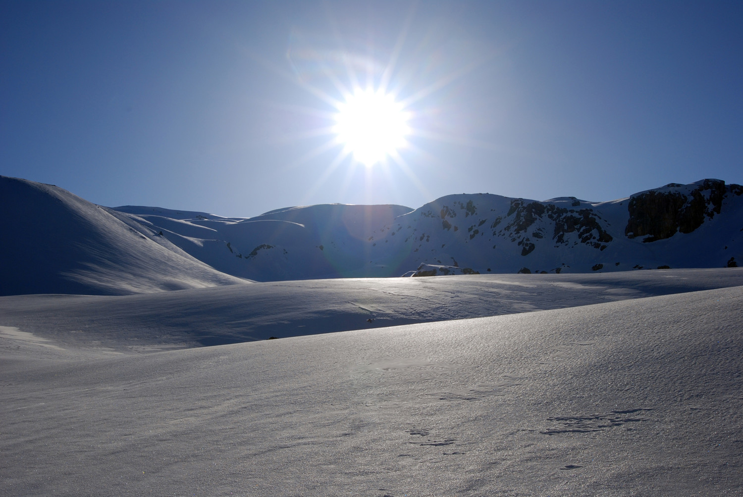 Controluce in Valle Forcola verso la quota 2822 m