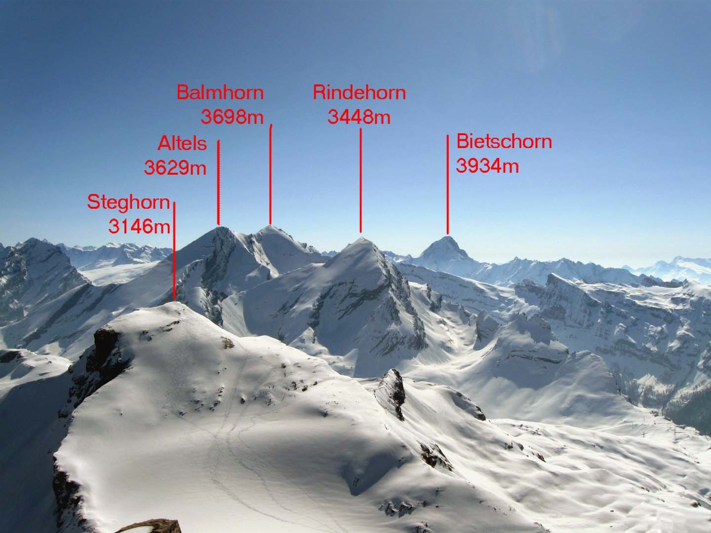 dalla cima del Grosstrubel