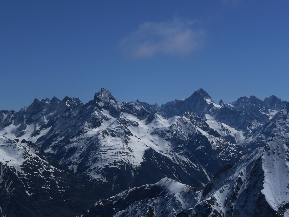 Ecrins vus du Rochail