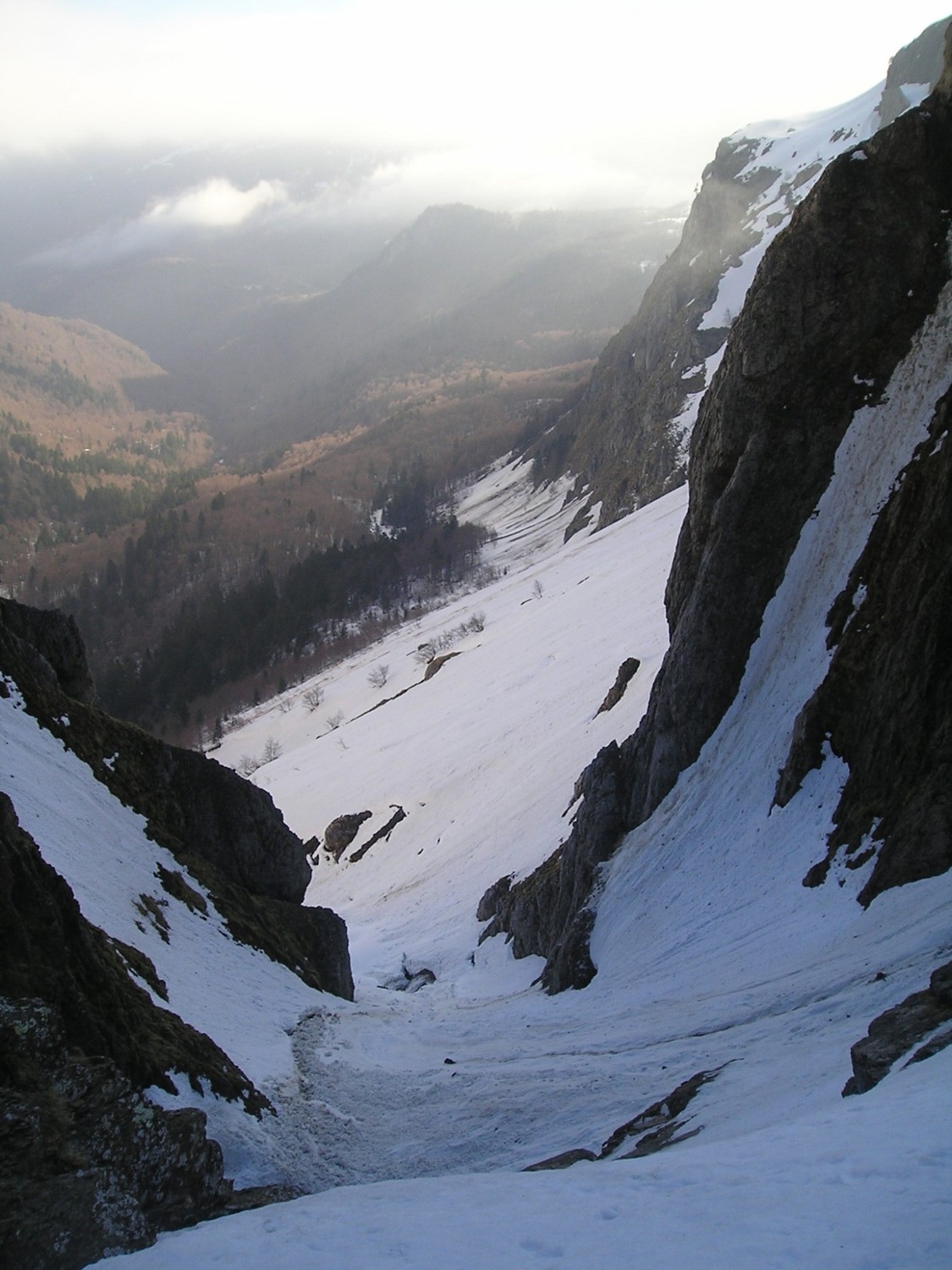 Pas d'Aspe 1670m, gavé de neige