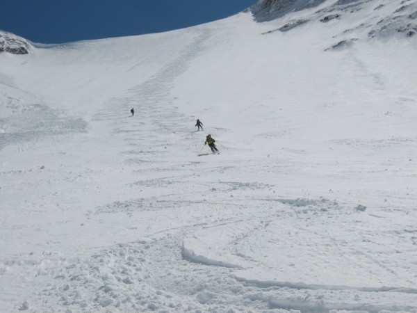In discesa dal Wildstrubel W. Canalone N.