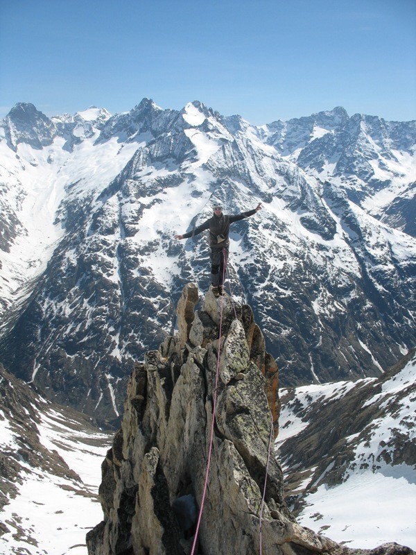 sur l'antécime sud